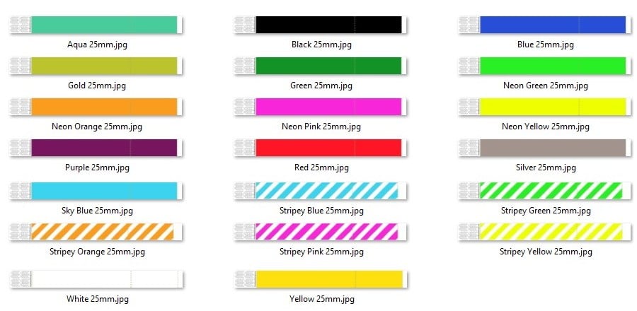 Effen polsbandjes Tyvek