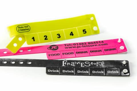 Vinyl polsbandjes met lipje