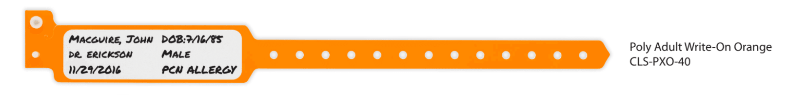 Ziekenhuispolsbandjes Ziekenhuispolsbandjes