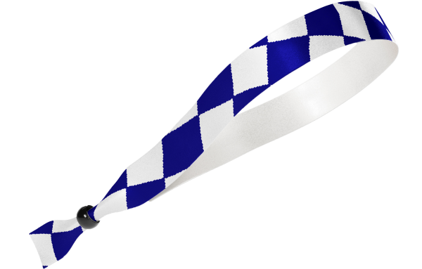 Blauw stoffen vierkant
