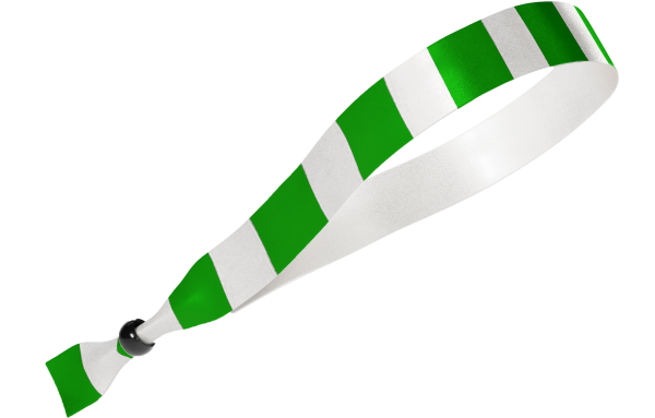 Groen-wit gestreepte stof