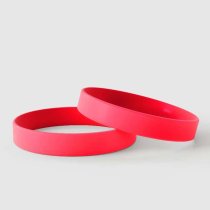 Effen Rood - Effen siliconen polsbandjes