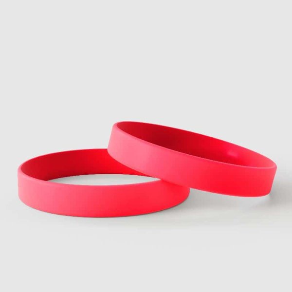 Effen Rood - Effen siliconen polsbandjes