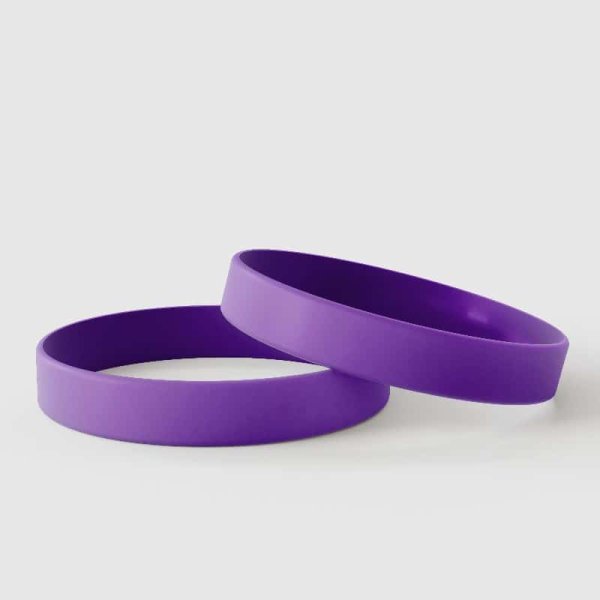 Effen Paars - Effen Siliconen Polsbandjes