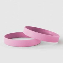 Effen Roze - Effen Siliconen Polsbandjes