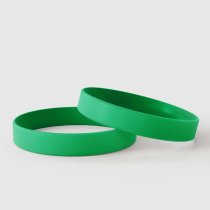 Effen groen - Effen siliconen polsbandjes
