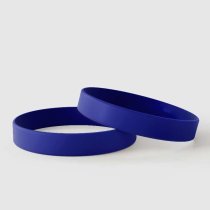 Effen donkerblauw - Effen siliconen polsbandjes