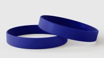 Effen donkerblauw - Effen siliconen polsbandjes