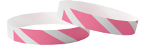 Effen Tyvek Gestreept Roze