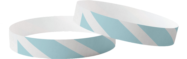 Effen Tyvek Gestreept Blauw