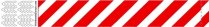 Effen Tyvek Gestreept Rood