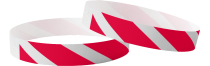 Effen Tyvek Gestreept Rood