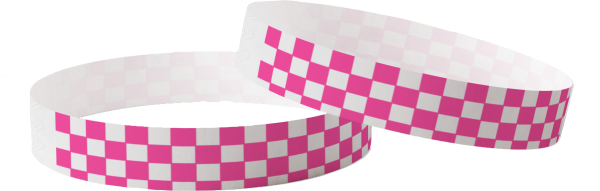 Effen Tyvek Geruit Roze