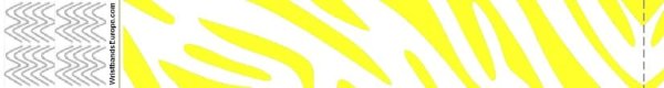 Effen Tyvek Zebra Gele Polsbandjes