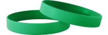 Effen Groen - Effen Siliconen Polsbandjes