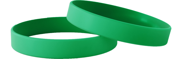 Effen Groen - Effen Siliconen Polsbandjes