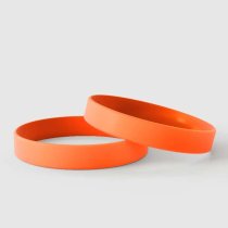 Effen oranje - Effen siliconen polsbandjes