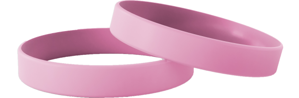 Effen Roze - Effen Siliconen Polsbandjes