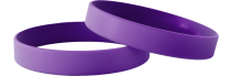 Effen Paars - Effen siliconen polsbandjes