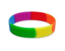 Effen regenboog siliconen polsbandjes in Nederland