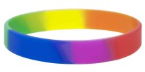 Effen regenboog siliconen polsbandjes in Nederland