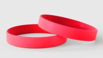 Effen Rood - Effen siliconen polsbandjes